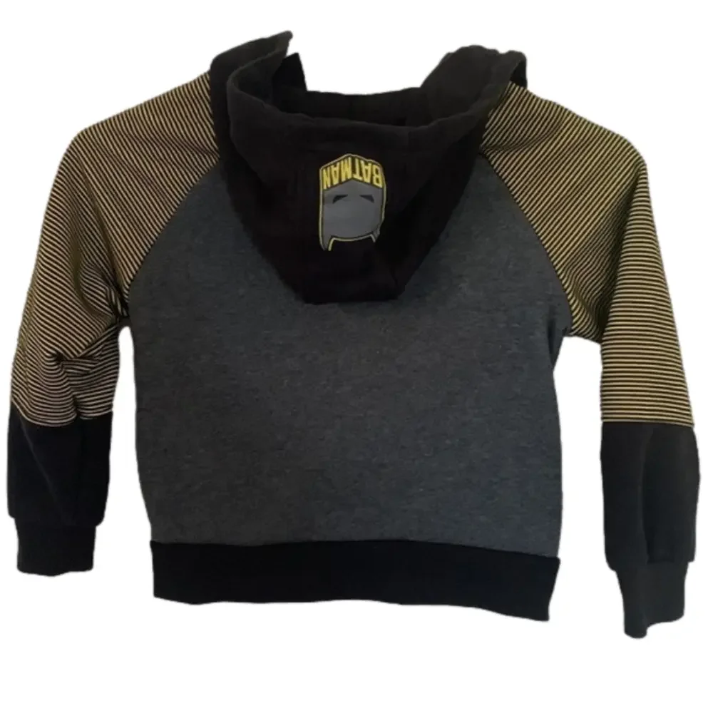 Boys Batman Hoodie Pullover Zip Up Jacket